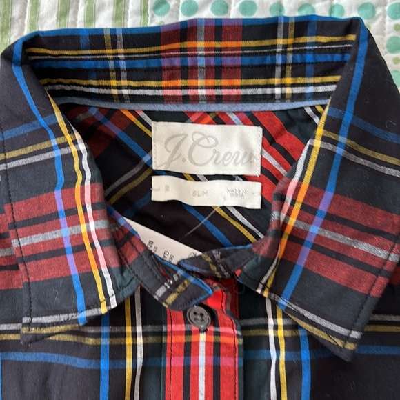 NWT J.Crew Slim fit tartan plaid button down - Picture 3 of 5
